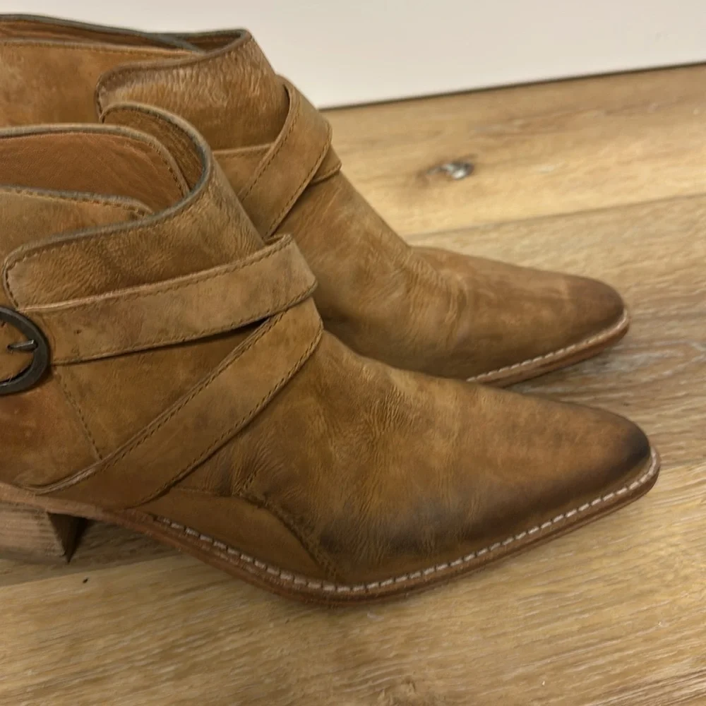 Free People Booties Back Loop Ankle size 7.5 EU size 38